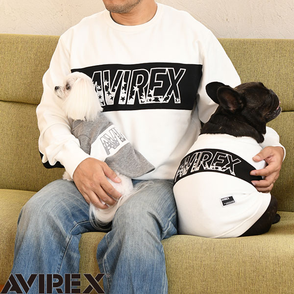 アヴィレックス ツートン スウェット 犬服 犬グッズ Avirex カジュアル ユニセックス Tシャツ